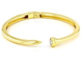 Pre-Owned White Cubic Zirconia 18K Yellow Gold Over Sterling Silver Bracelet 1.30ctw
