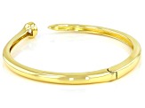 Pre-Owned White Cubic Zirconia 18K Yellow Gold Over Sterling Silver Bracelet 1.30ctw