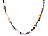 Pre-Owned 5-9mm White and Multi-Color Cultured Freshwater Pearl Endless Strand 62 inch Necklace
