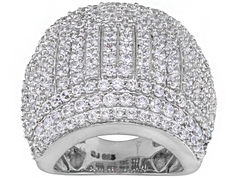 Pre-Owned Cubic Zirconia Silver Ring 5.42ctw