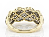 Pre-Owned Diamond 10k Yellow Gold Wide Band Ring 1.00ctw