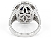 Pre-Owned Blue Sapphire Rhodium Over Sterling Silver Ring 2.75ctw
