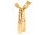 Pre-Owned Gold Tone Mesh Shawl Necklace