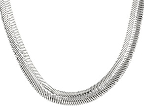 Pre-Owned Sterling Silver 9.8mm Cashmere Omega Necklace 20 Inches