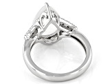 Pre-Owned Multicolor Rainbow Moonstone Rhodium Over Sterling Silver Ring 0.10ctw