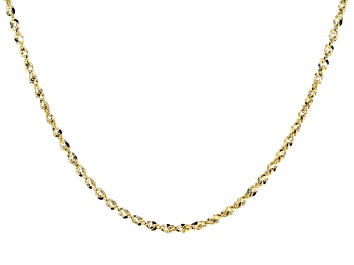 Paradise Jewelers 14K Solid White Gold 2.7mm Double Link Hollow Rope Chain Lobster Clasp Paradise Jewelers 14K Solid White Gold 2.7mm Double Link Hollow Rope Chain Lobster Clasp