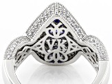 Pre-Owned Blue and White Cubic Zirconia Platineve ® Ring