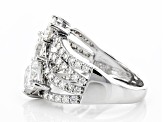 Pre-Owned Moissanite Platineve Ring 4.82ctw DEW.
