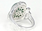 Pre-Owned Oval Amazonite Sterling Silver Ring
