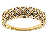Pre-Owned White Diamond 10K Yellow Gold Band Ring 0.50ctw