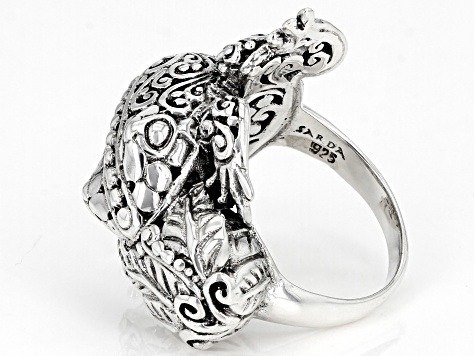 Pre-Owned Sterling Silver Frog "Leap of Faith" Ring