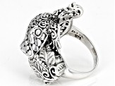 Pre-Owned Sterling Silver Frog "Leap of Faith" Ring