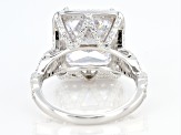 Pre-Owned Cubic Zirconia Rhodium Over Silver Ring 13.31ctw
