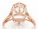 Pre-Owned Peach Morganite 14K Rose Gold Solitaire Ring 3.00ct