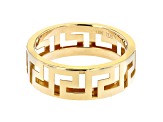 Pre-Owned 10K Yellow Gold 6.6MM Greek Key Band Ring
