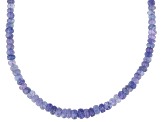 Pre-Owned Blue Tanzanite  Beaded 14k Yellow Gold Necklace
