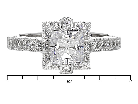 Pre-Owned White Cubic Zirconia Platineve Ring 3.35ctw