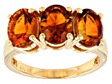 Pre-Owned Orange Madeira Citrine 18K Yellow Gold Over Sterling Silver Ring 2.55ctw