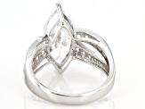 Pre-Owned White Cubic Zirconia Rhodium Over Silver Ring (4.58ctw DEW)