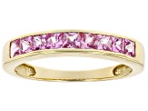 Pre-Owned Pink Sapphire 10kt Yellow Gold Ring 0.60ctw