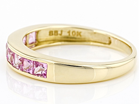 Pre-Owned Pink Sapphire 10kt Yellow Gold Ring 0.60ctw