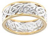 Pre-Owned Sterling Silver and 10K Yellow Gold Ring