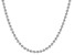 Pre-Owned Sterling Silver Diamond Cut Bead Chain Necklace 24 Inch