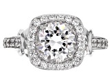 Pre-Owned white cubic zirconia platineve ring