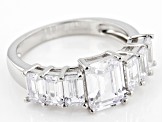 Pre-Owned White Cubic Zirconia Rhodium Over Sterling Silver Ring (3.54ctw DEW)