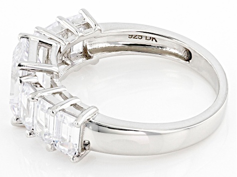 Pre-Owned White Cubic Zirconia Rhodium Over Sterling Silver Ring (3.54ctw DEW)