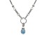 Pre-Owned Swiss Blue Topaz Silver Necklace 2.0ctw