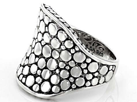 Pre-Owned Sterling Silver Scattered Jawan Ring