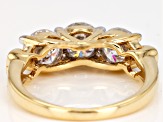 Pre-Owned Moissanite 14k Yellow Gold Ring 2.40ctw D.E.W