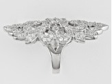 Pre-Owned Bella Luce ® 2.00ctw Round Rhodium Over Sterling Silver Ring