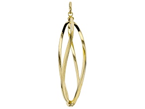 Pre-Owned Splendido Oro™ Divino 14K Yellow Gold With Sterling Silver Core Spiral Pendant
