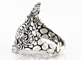 Pre-Owned Silver "Overflow With Grace" Peacock Ring
