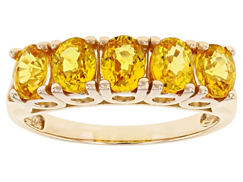Pre-Owned Yellow Sapphire 14k Yellow Gold Ring 2.13ctw