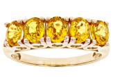 Pre-Owned Yellow Sapphire 14k Yellow Gold Ring 2.13ctw