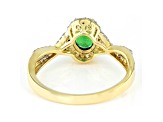 Pre-Owned Green Tsavorite 10k Yellow Gold Ring 1.06ctw