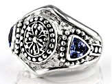 Pre-Owned Blue Tanzanite Sterling Silver Ring .82ctw