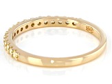 Pre-Owned Natural Yellow Diamond 14k Yellow Gold Band Ring 0.23ctw