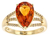 Pre-Owned Orange Citrine 10k Yellow Gold Ring 2.35ctw