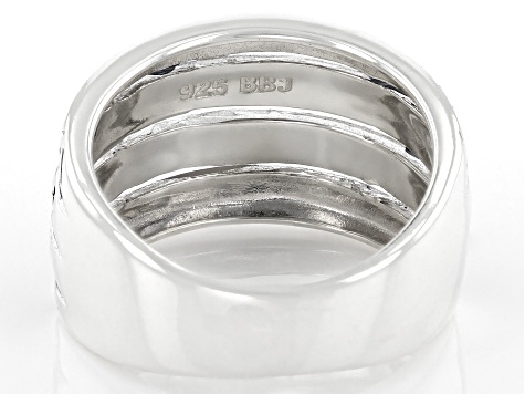 Pre-Owned Rhodium Over Sterling Silver Southwestern Band Ring