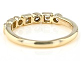 Pre-Owned White Diamond 14k Yellow Gold Band Ring 0.25ctw