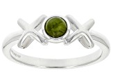 Pre-Owned Connemara Marble Sterling Silver XOXO Ring