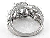Pre-Owned Moissanite Platineve Ring 3.84ctw Dew