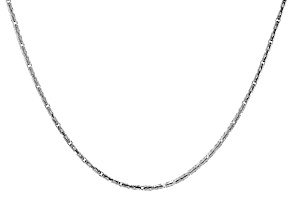 Pre-Owned Platinum Plated Over Sterling Silver Byzantine Necklace