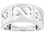 Pre-Owned Rhodium Over Sterling Silver Wide Band Ring