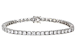 Pre-Owned Cubic Zirconia Platinum Over Sterling Silver Bracelet. 22.47ctw