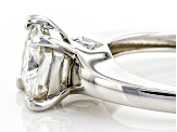 Pre-Owned Moissanite platineve engagement ring 2.26ctw DEW